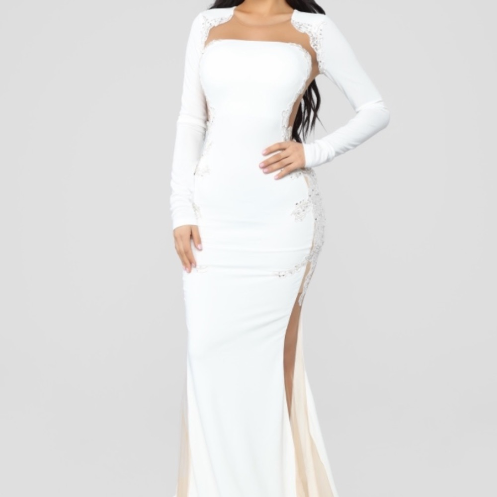 Long White Formal Dress